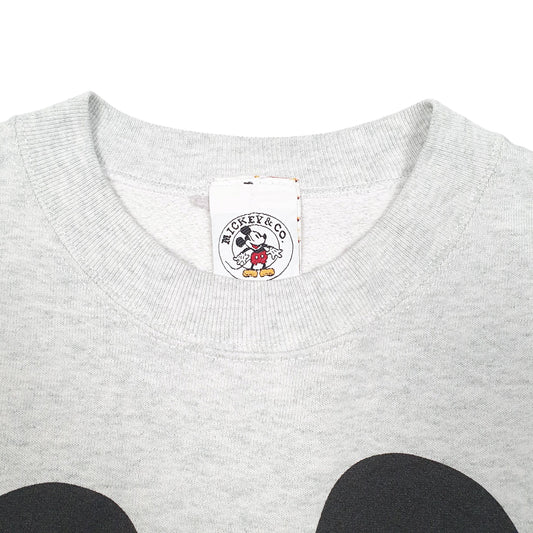 Mens Grey Disney Mickey Mouse And Co Vintage Crewneck Jumper