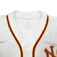 Mens White Nike MLB Baseball Jersey Indiana Nitros Short Sleeve T Shirt