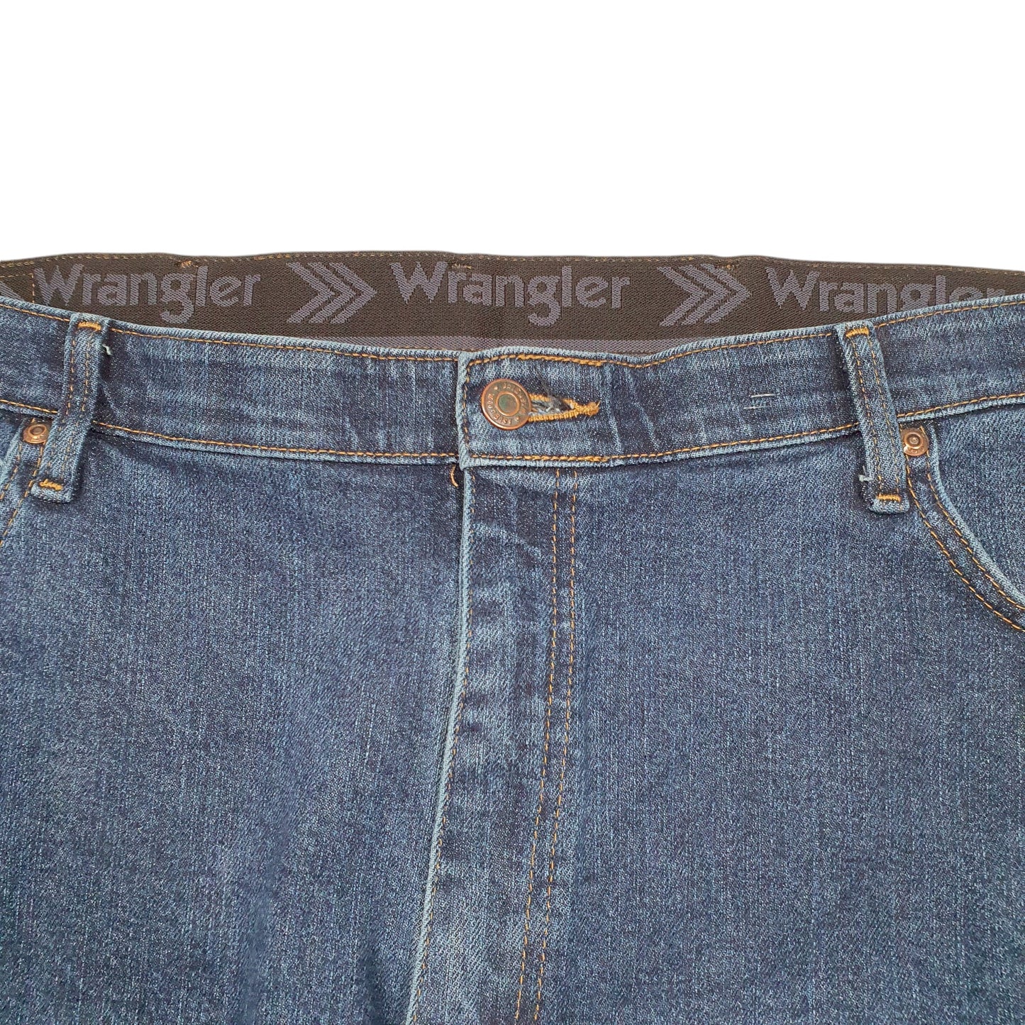 Mens Blue Wrangler Stretch Casual JeansW40 L30