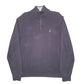 Mens Grey Nautica Knit Quarter Zip Jumper