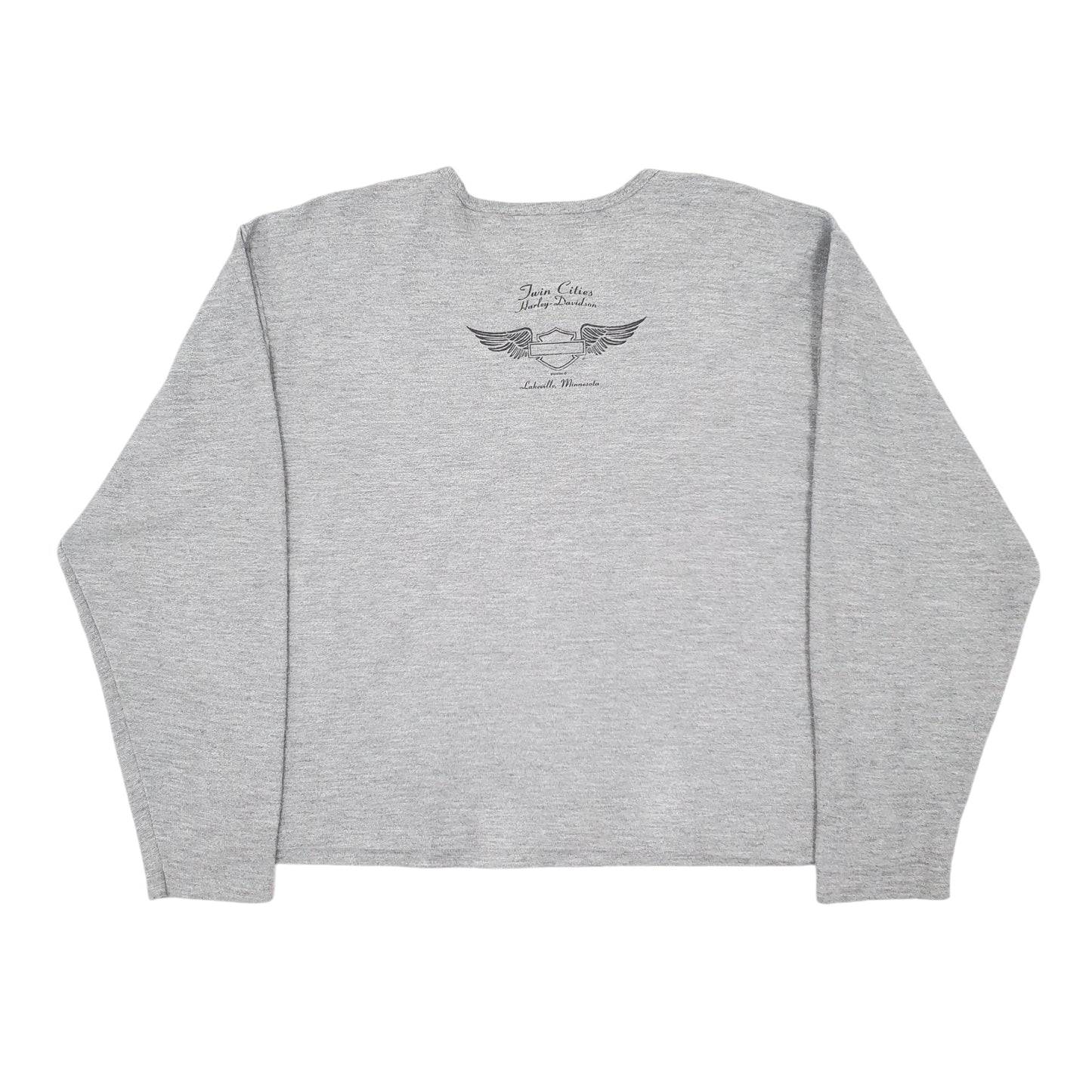 Womens Grey Harley Davidson  Crewneck Jumper