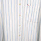 Mens White Nautica Grandad Collar Long Sleeve Shirt