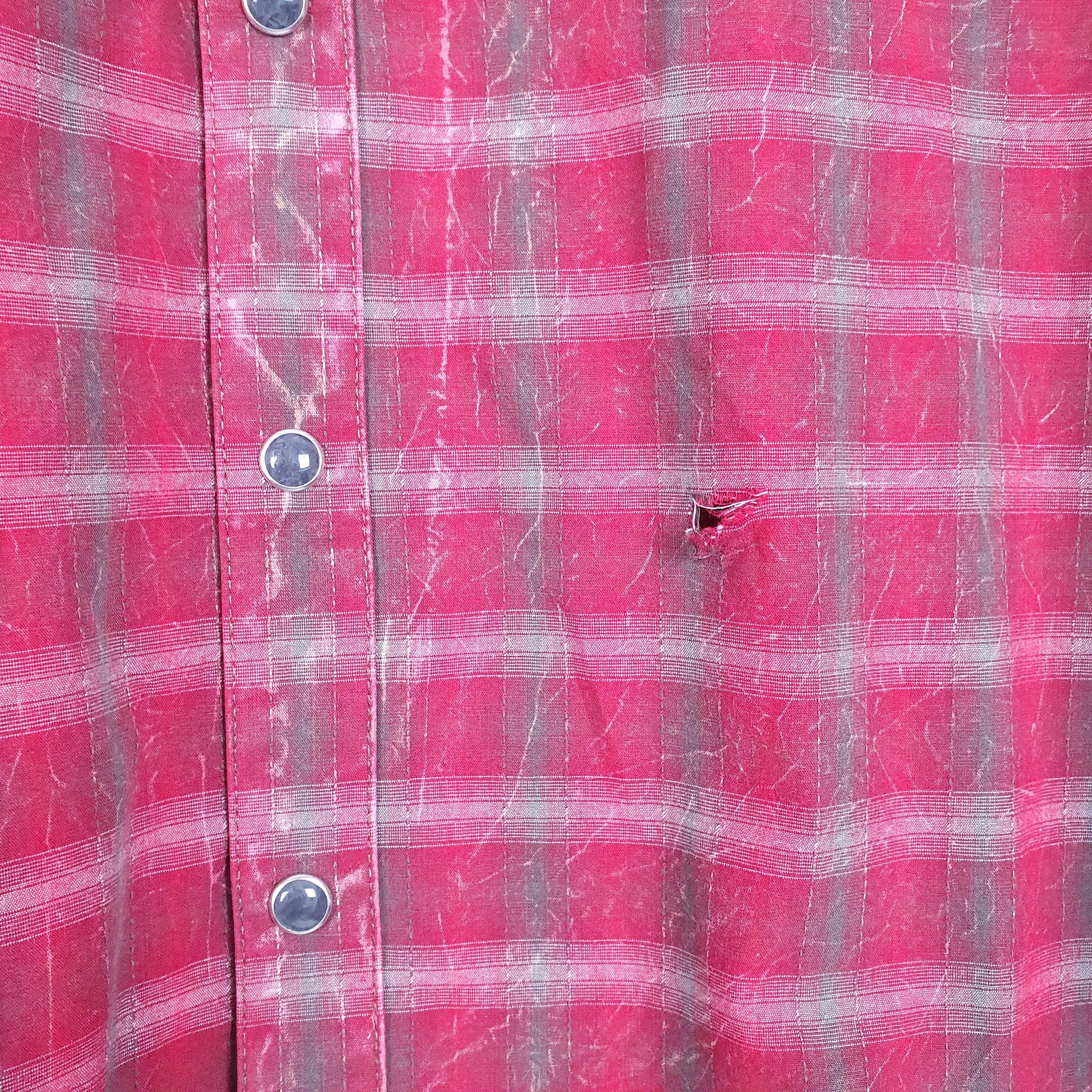 Mens Red Wrangler Retro Western Long Sleeve Shirt