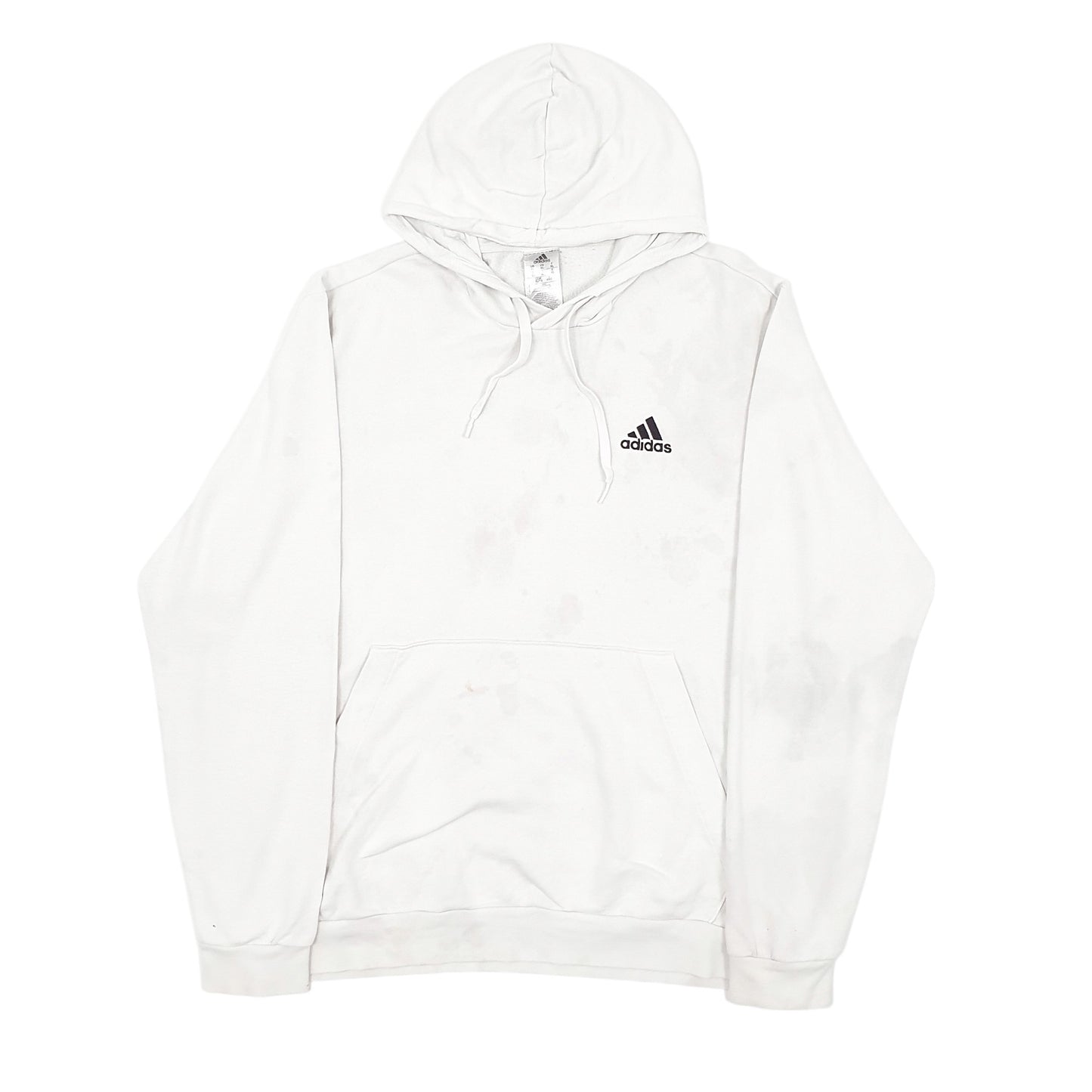 Mens White Adidas  Hoodie Jumper