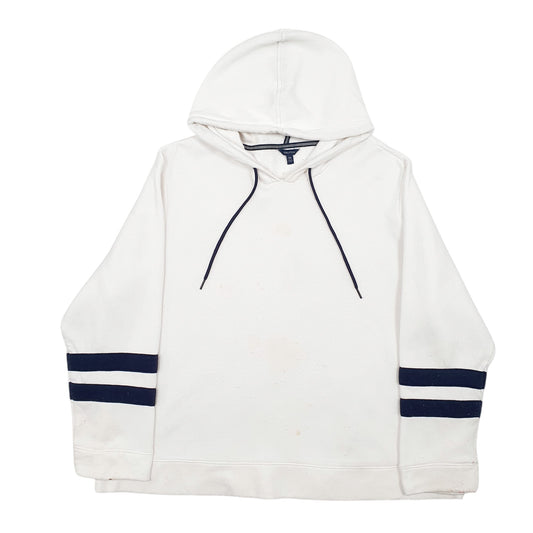 Mens White Nautica  Hoodie Jumper