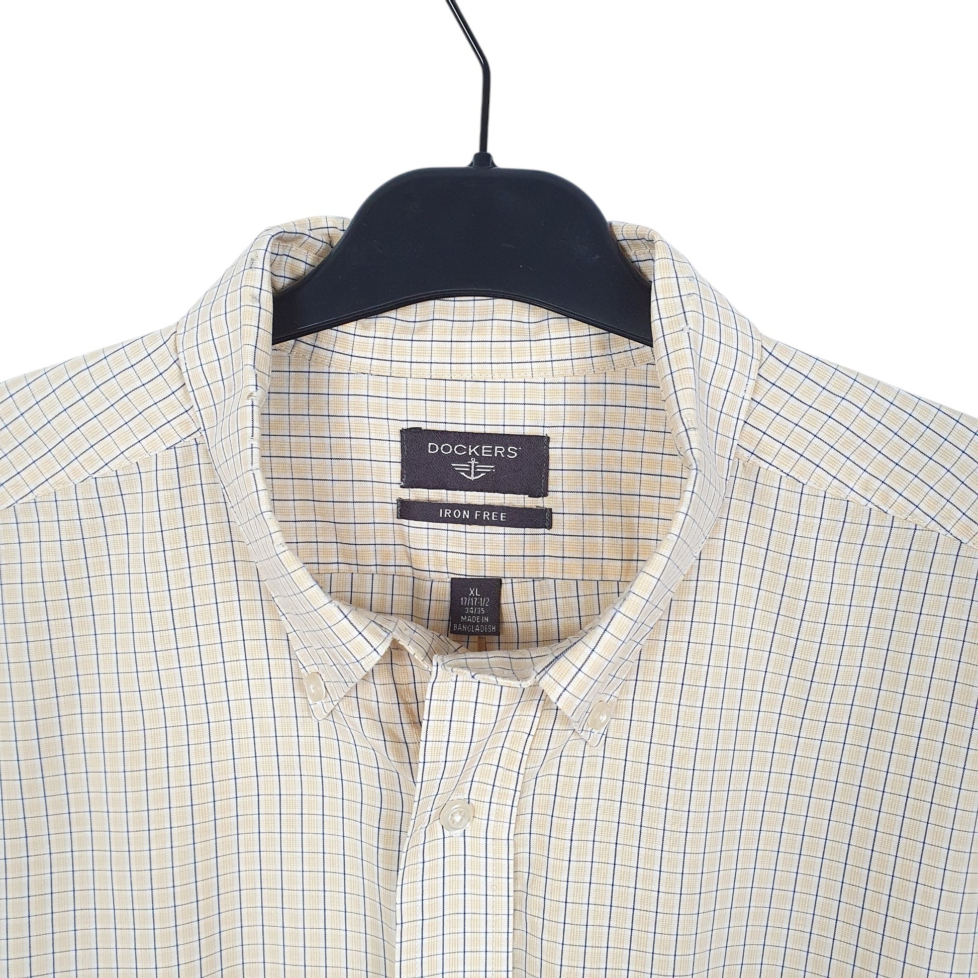 Mens Yellow Dockers  Long Sleeve Shirt