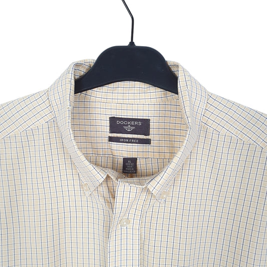 Mens Yellow Dockers  Long Sleeve Shirt