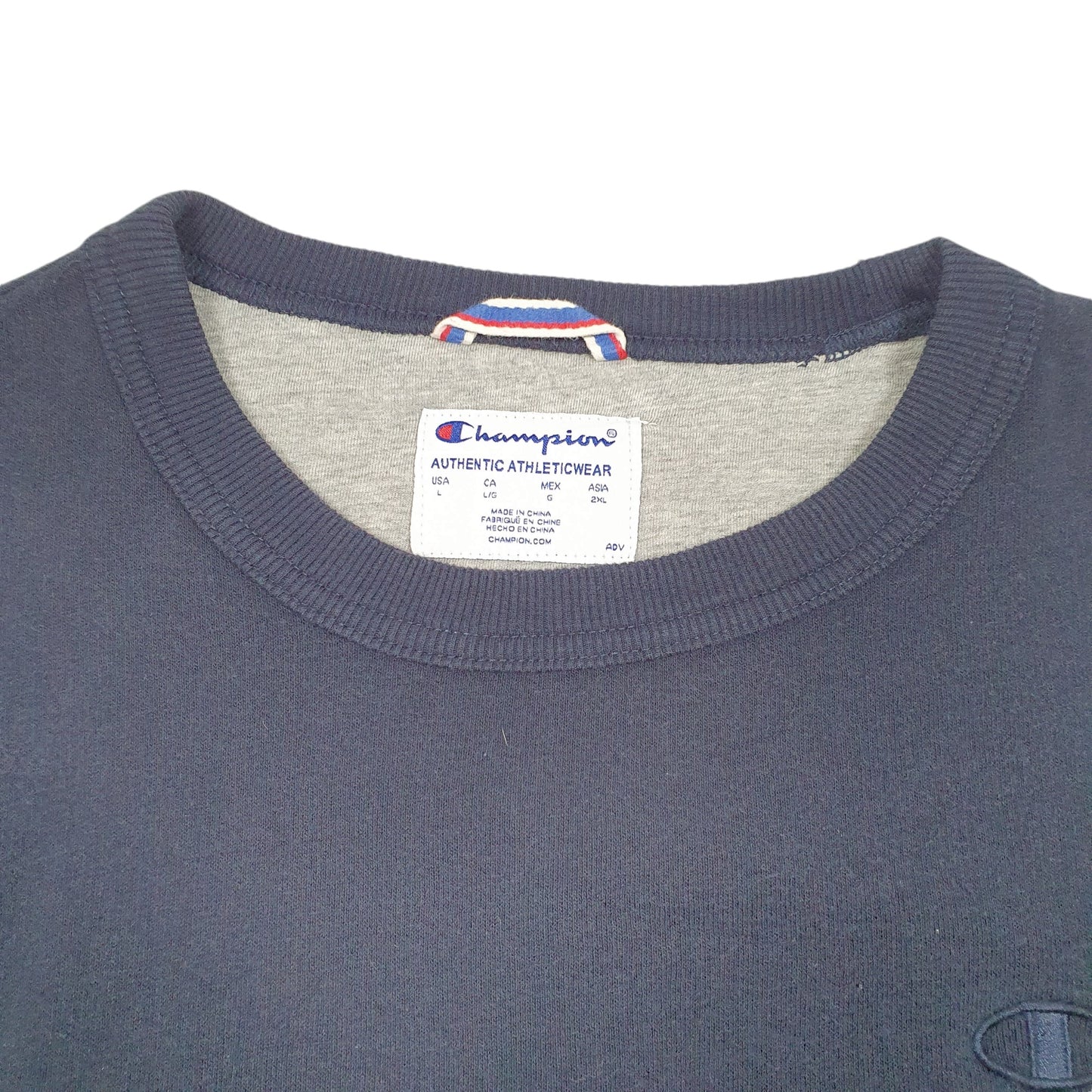 Mens Navy Champion  Crewneck Jumper