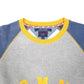 Mens Grey Tommy Hilfiger Spellout Jeans Raglan Crewneck Jumper