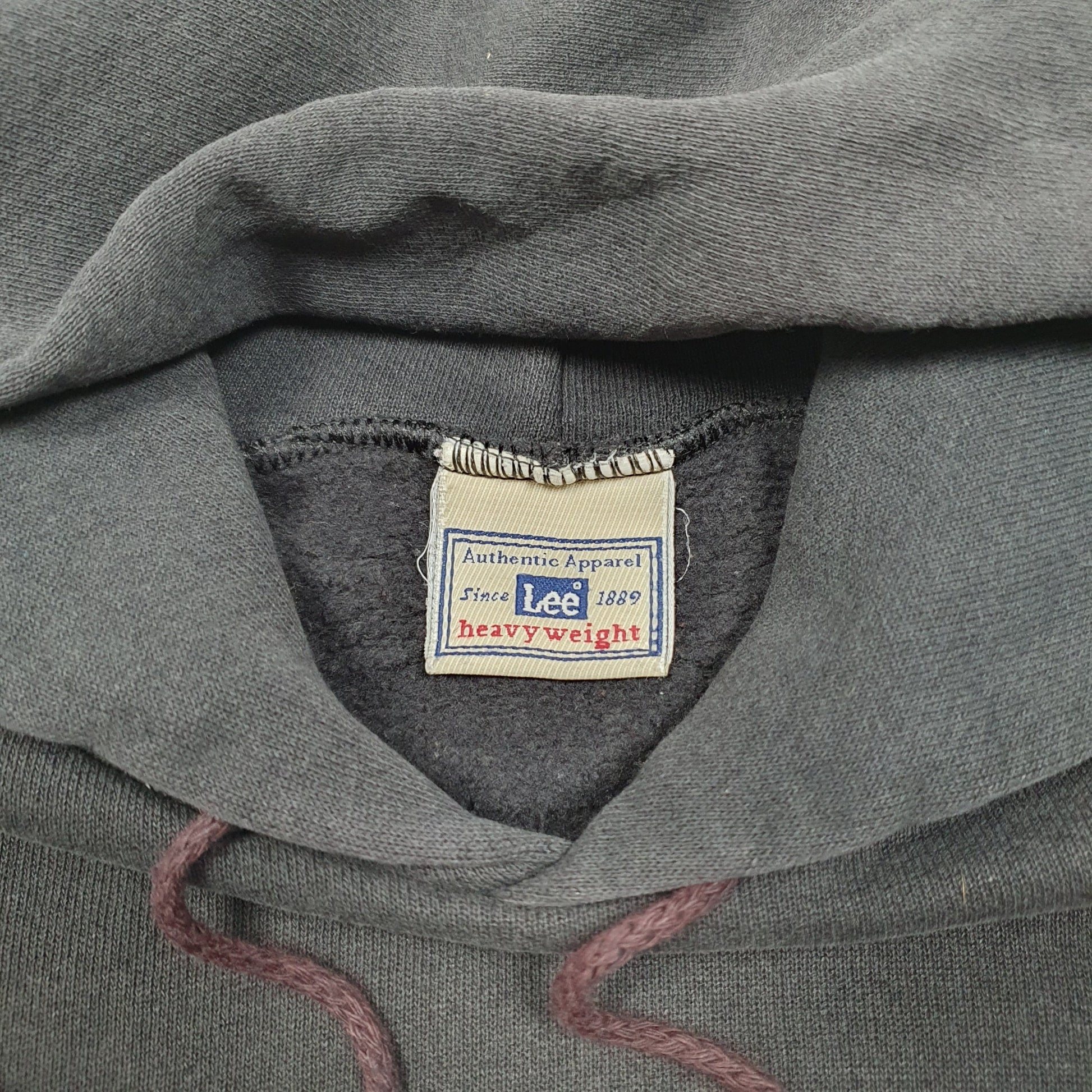 Mens Black Lee Vintage Heavyweight Dance Theatre Hoodie Jumper