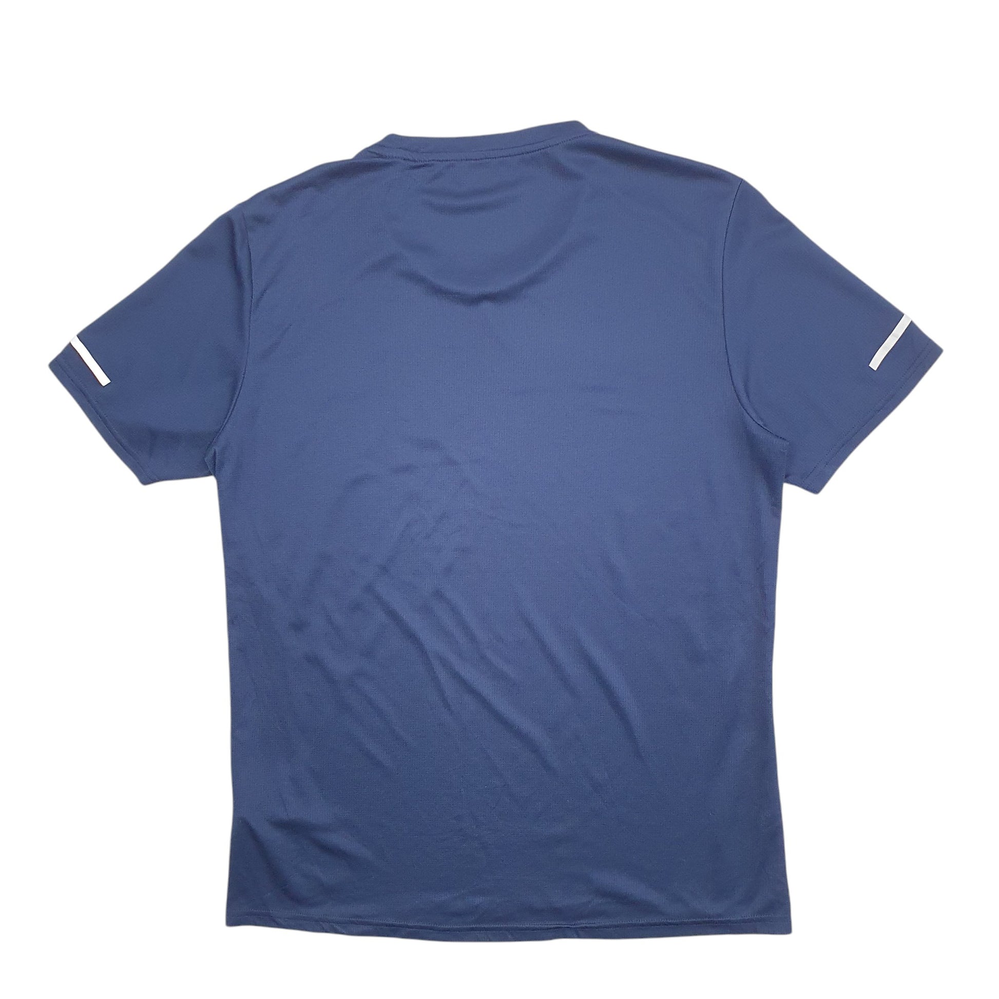 Womens Navy Adidas Active Climalite Running Short Sleeve T Shirt