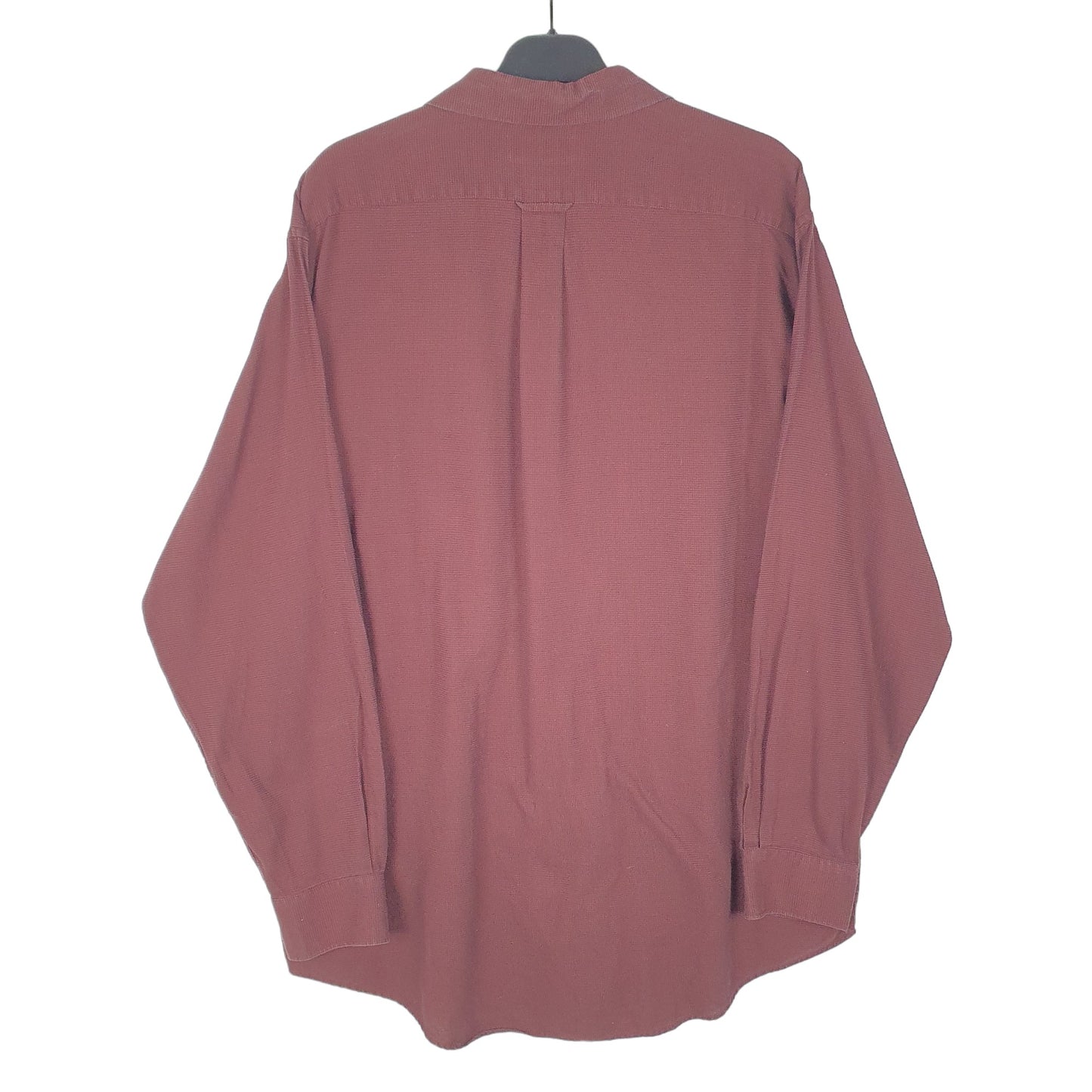 Mens Burgundy Dockers  Long Sleeve Shirt