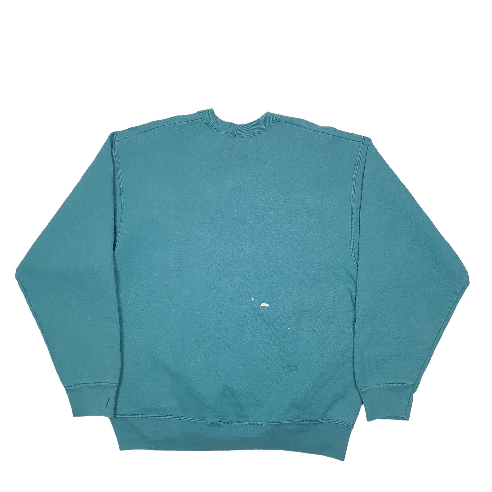 Mens Green Fruit Of The Loom  Crewneck Jumper