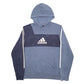 Mens Blue Adidas  Hoodie Jumper