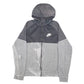 Mens Grey Nike Hoodie Full Zip Jumper