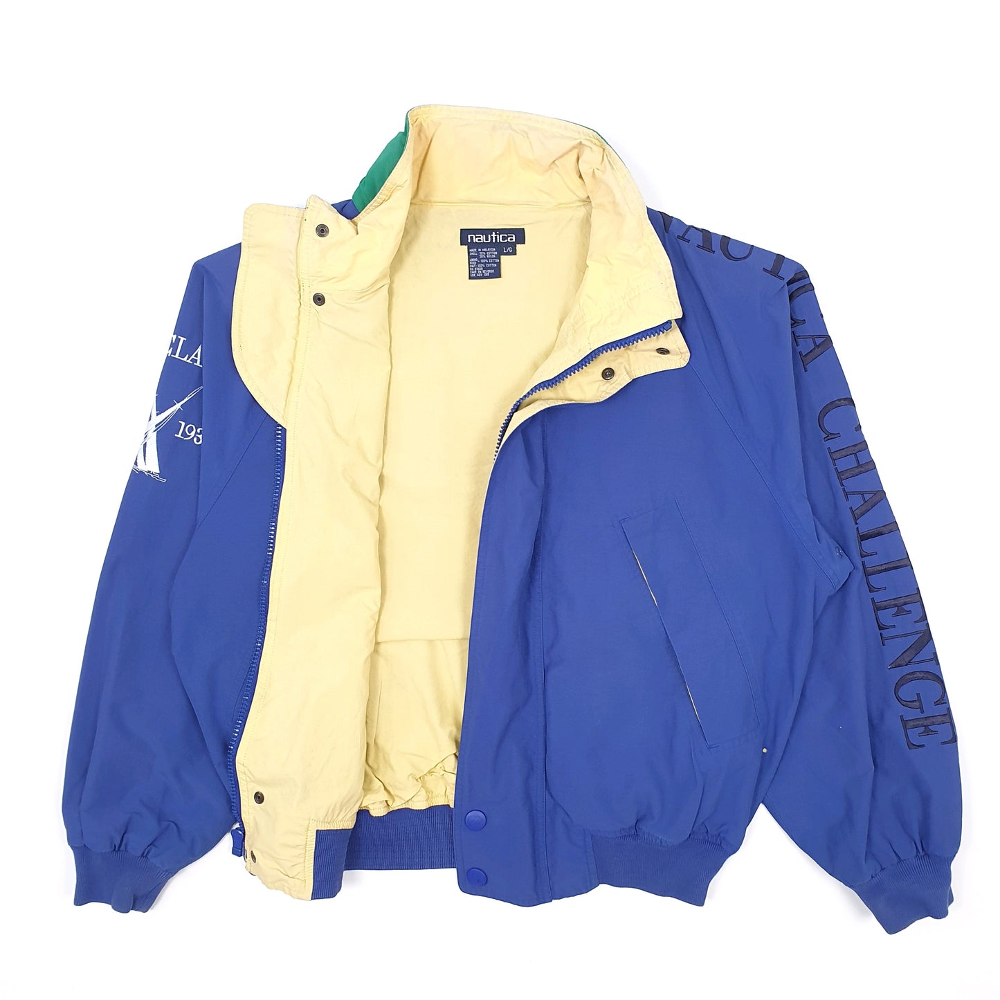 Mens Blue Nautica Challenge J Class Vintage 90s 00s  Coat