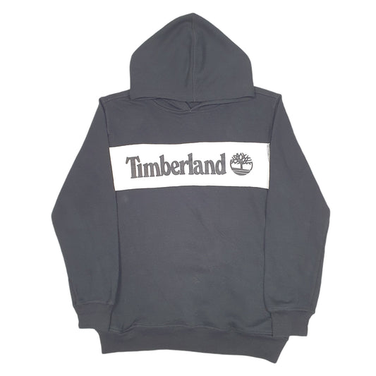 Mens Black Timberland Spellout Hoodie Jumper