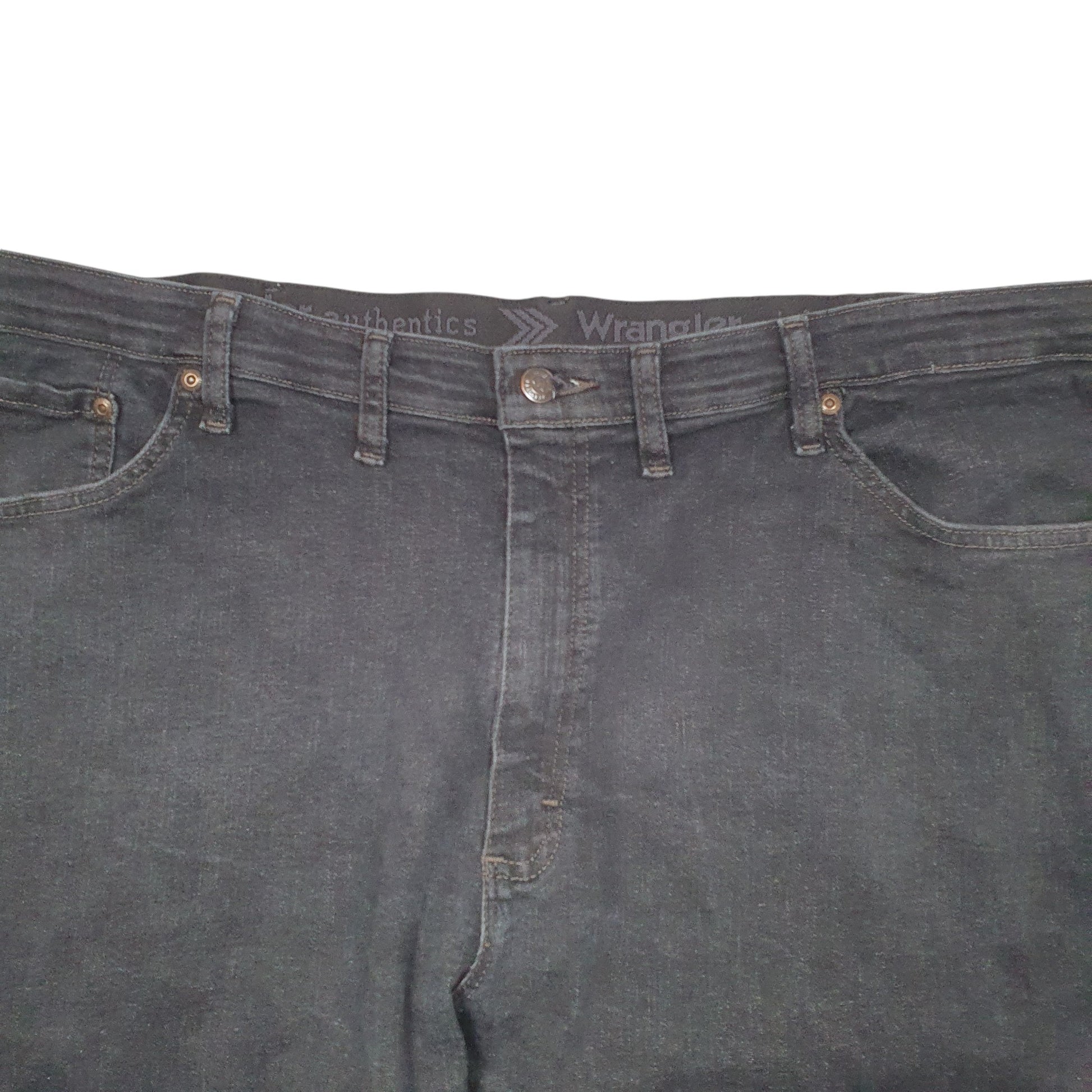 Mens Black Wrangler Stretch Authentics Casual JeansW44 L30