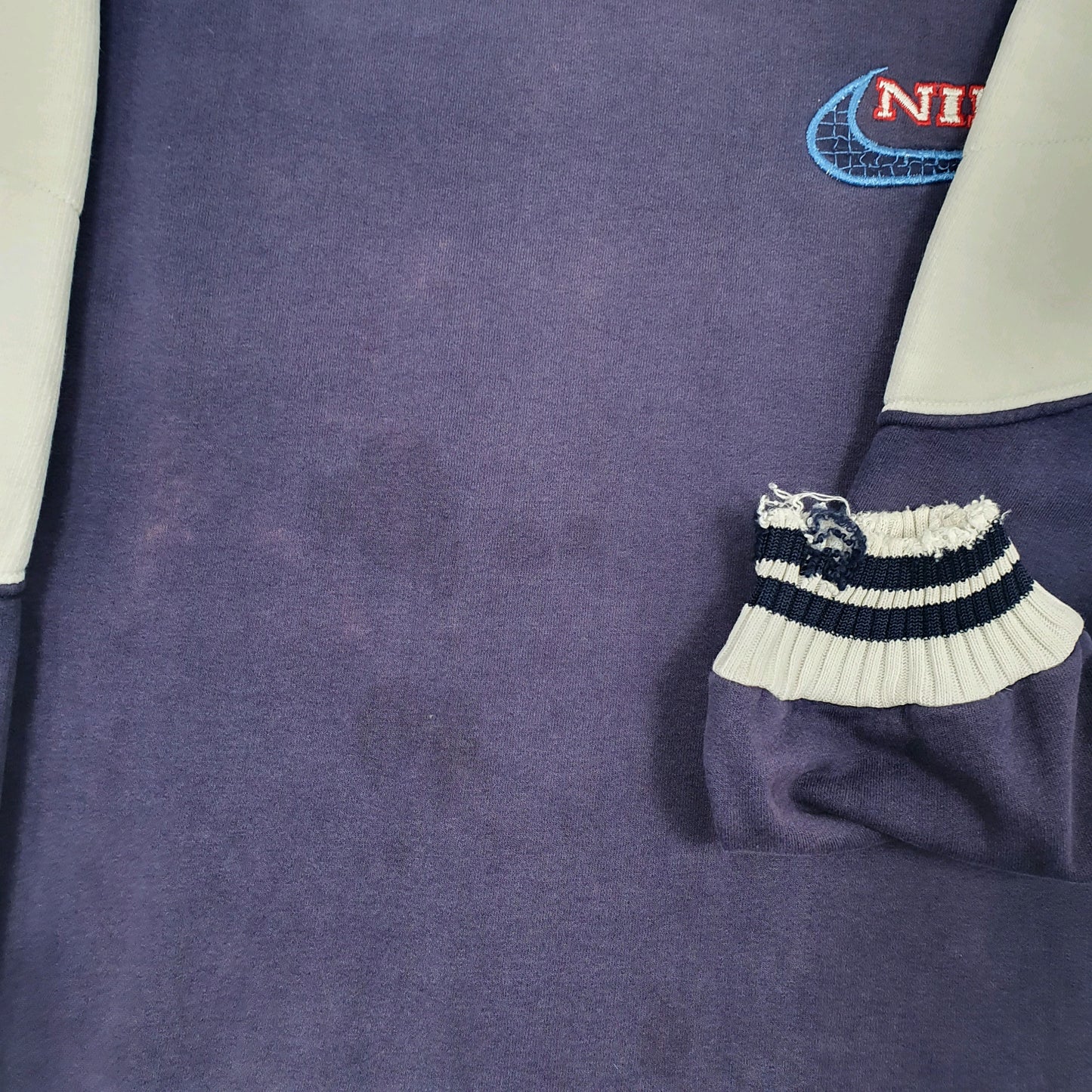 Mens Navy Nike Premier Vintage 90s Crewneck Jumper