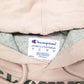 Mens Pink Champion Script Hoodie Jumper