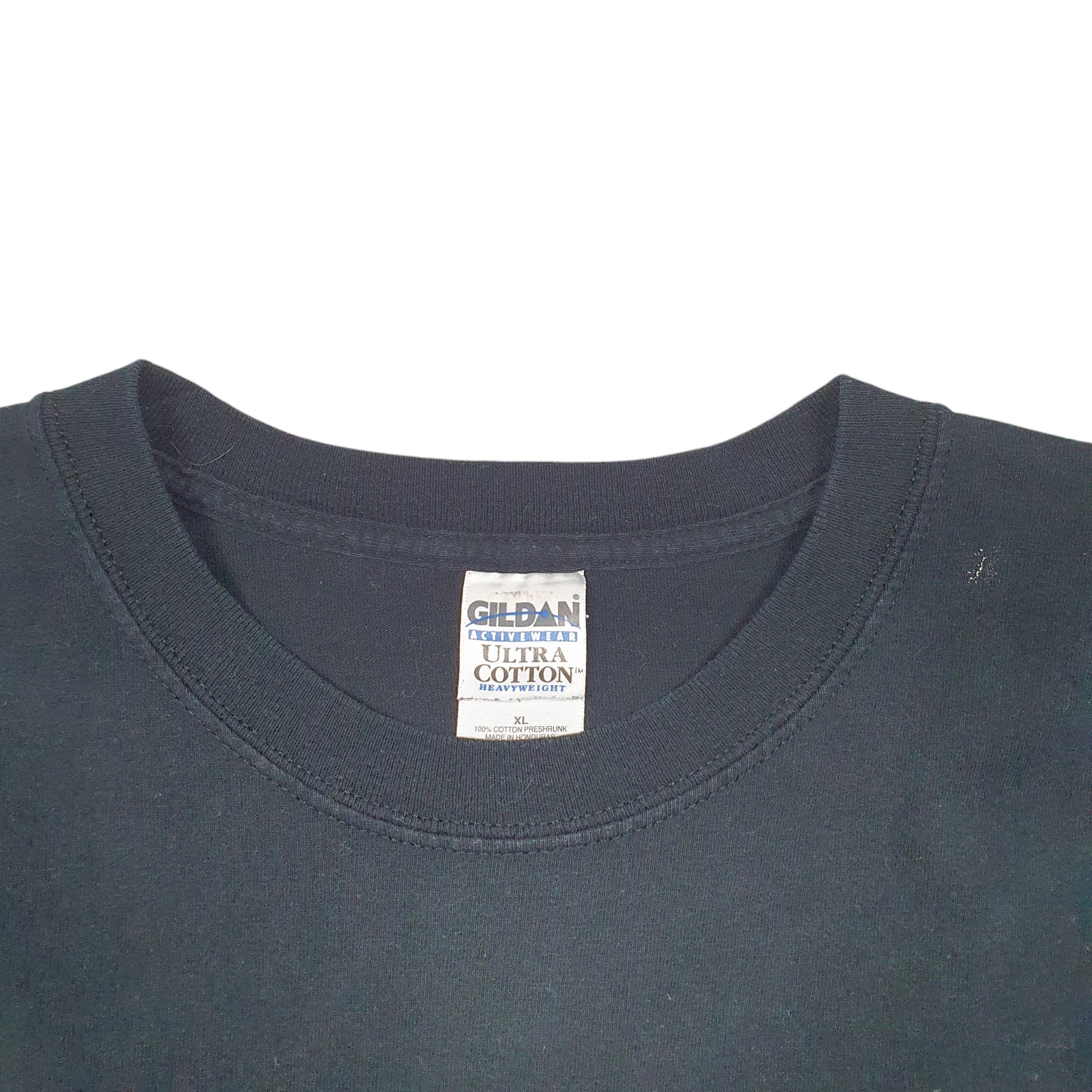 Mens Black Gildan Heavyweight Homeland Security Native American Short Sleeve T Shirt