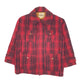 Mens Red Woolrich Vintage 1960s 70s Mackinaw Hunting Plaid  Coat