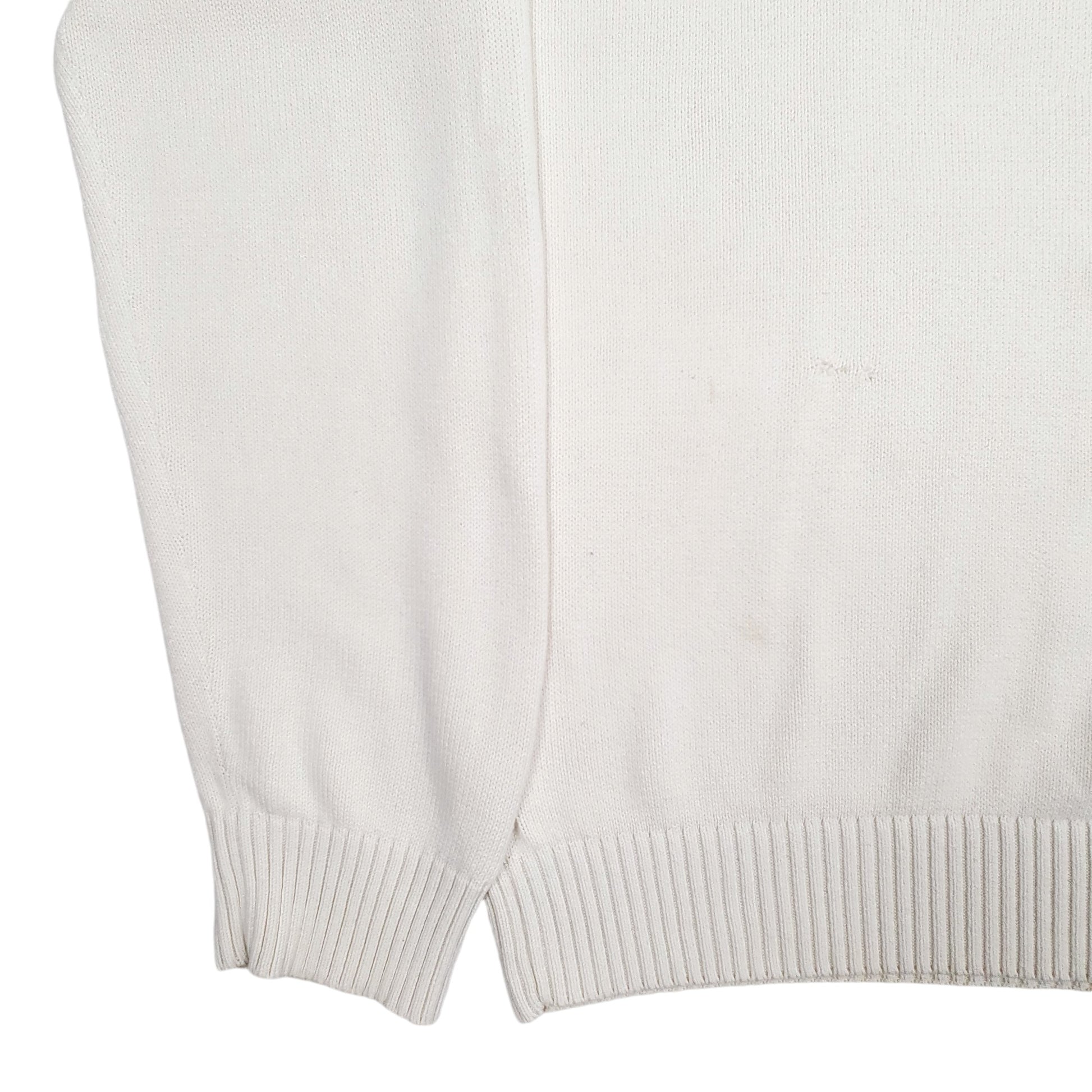 Mens Cream Tommy Hilfiger Knit Crewneck Jumper