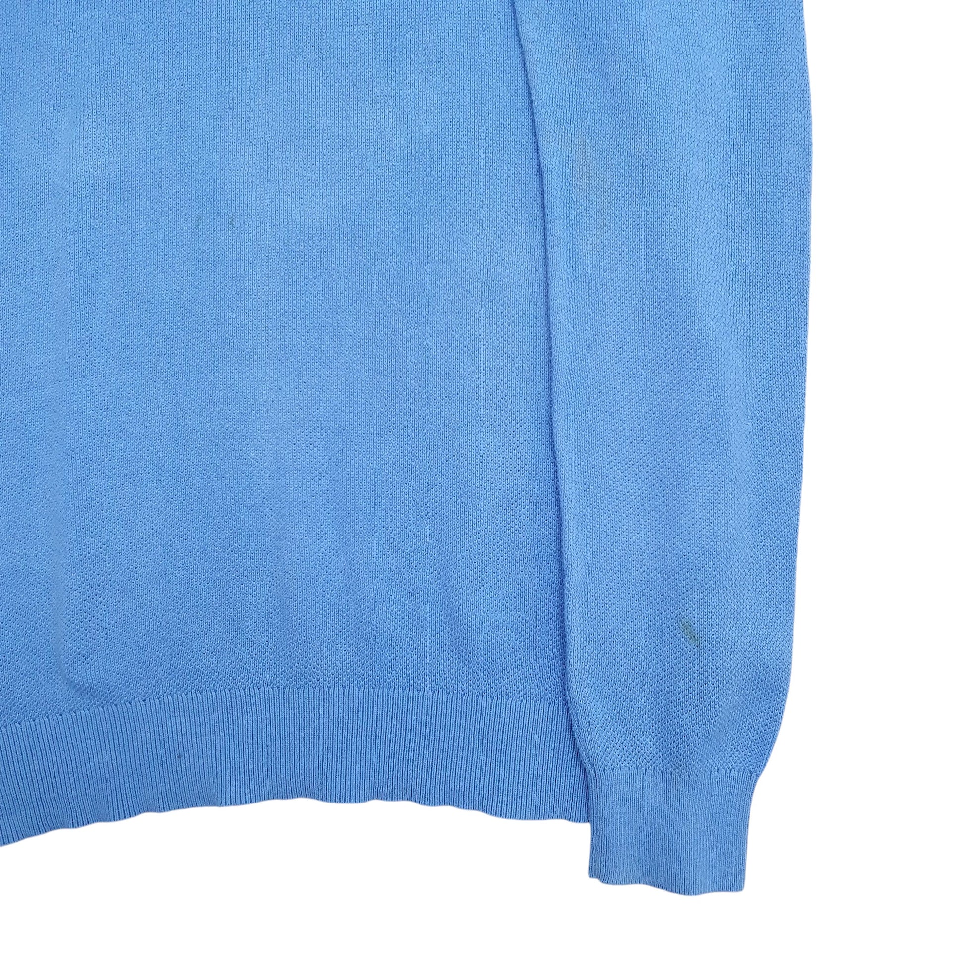 Mens Blue Nautica Knit Crewneck Jumper