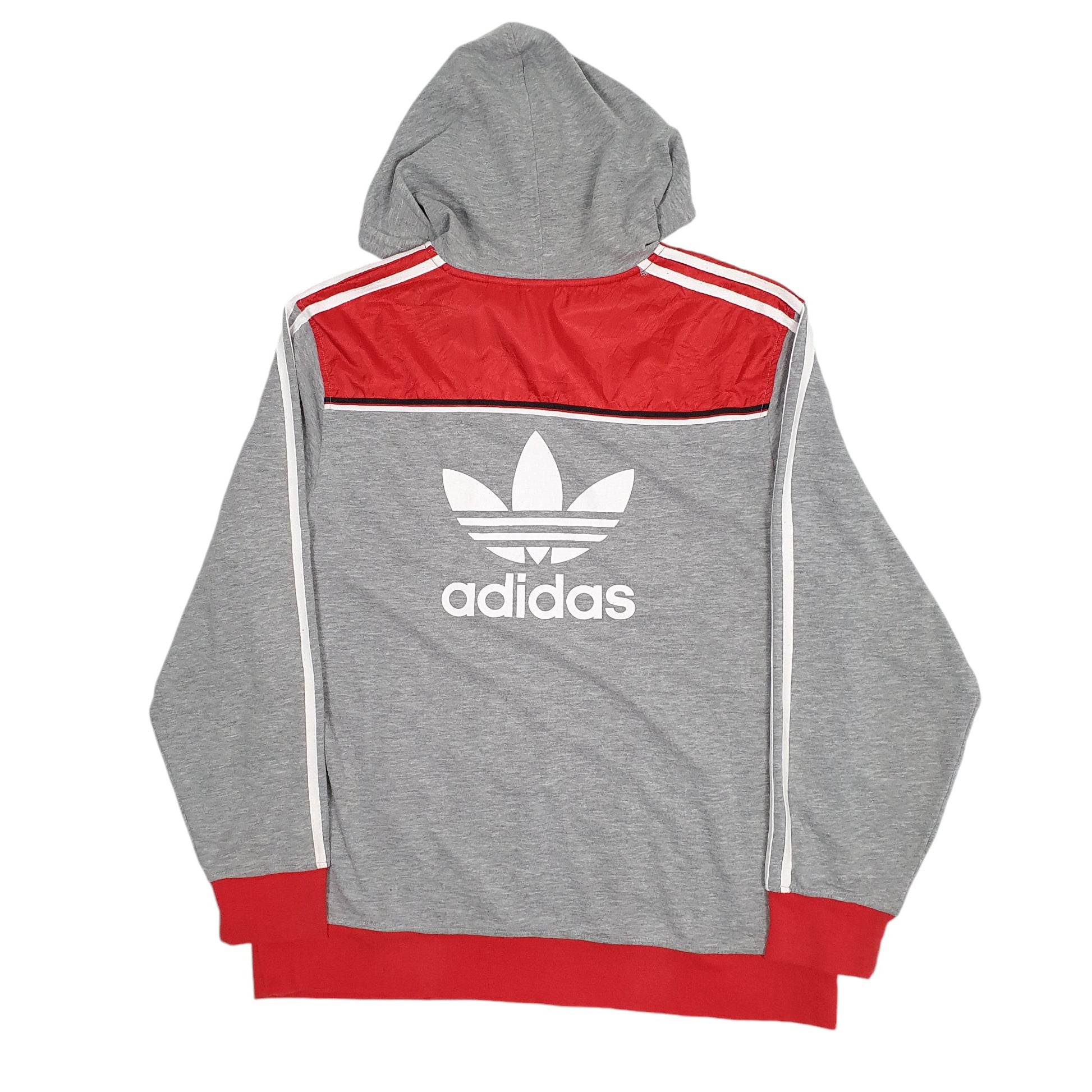 Mens Adidas Grey Hoodie Chicago Bulls NBA Basketball Lightweight