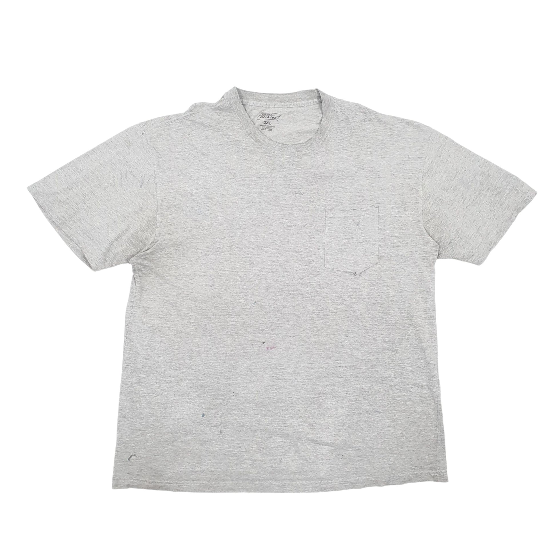 Mens Grey Dickies  Short Sleeve T Shirt