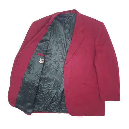 Mens Burgundy Boulevard Club Vintage  Coat