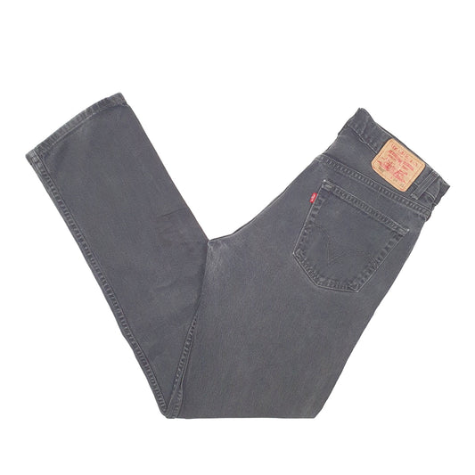 Mens Black Levis 505 JeansW34 L36