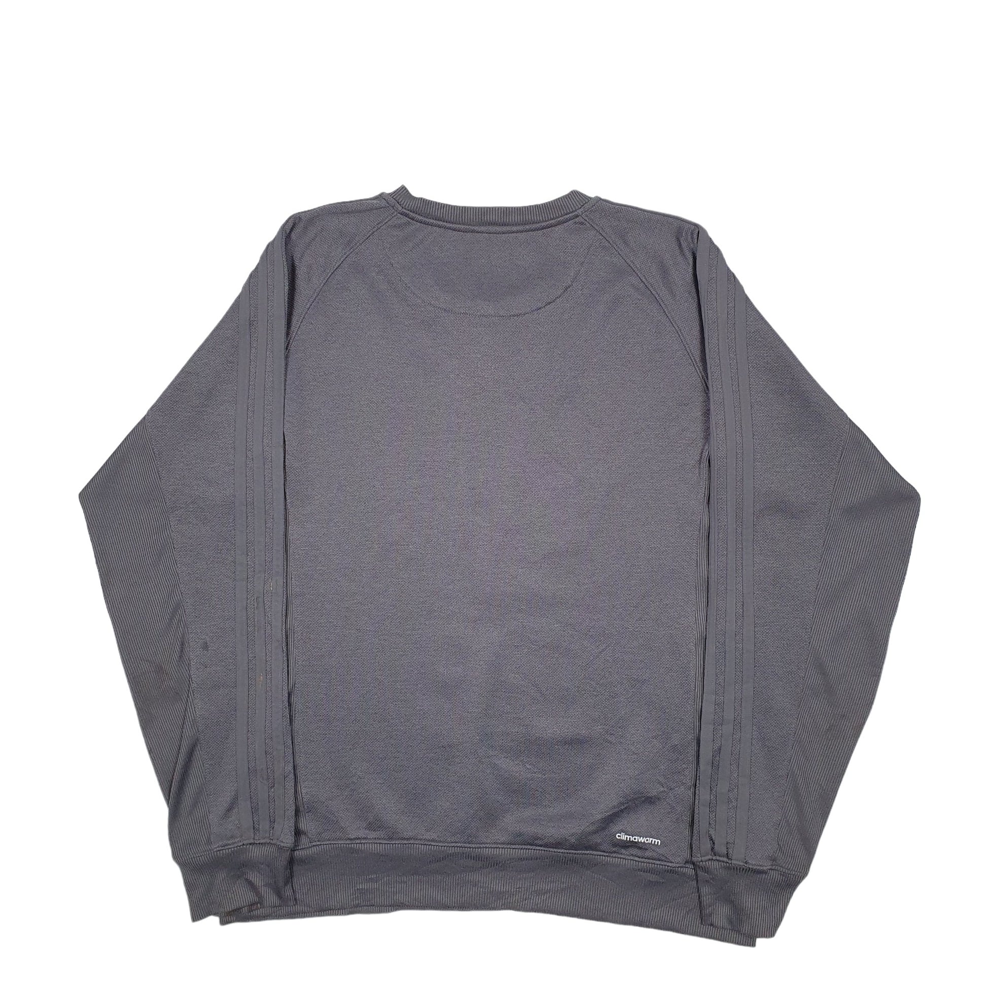 Mens Grey Adidas Raptors NBA Toronto  Basketball Crewneck Jumper