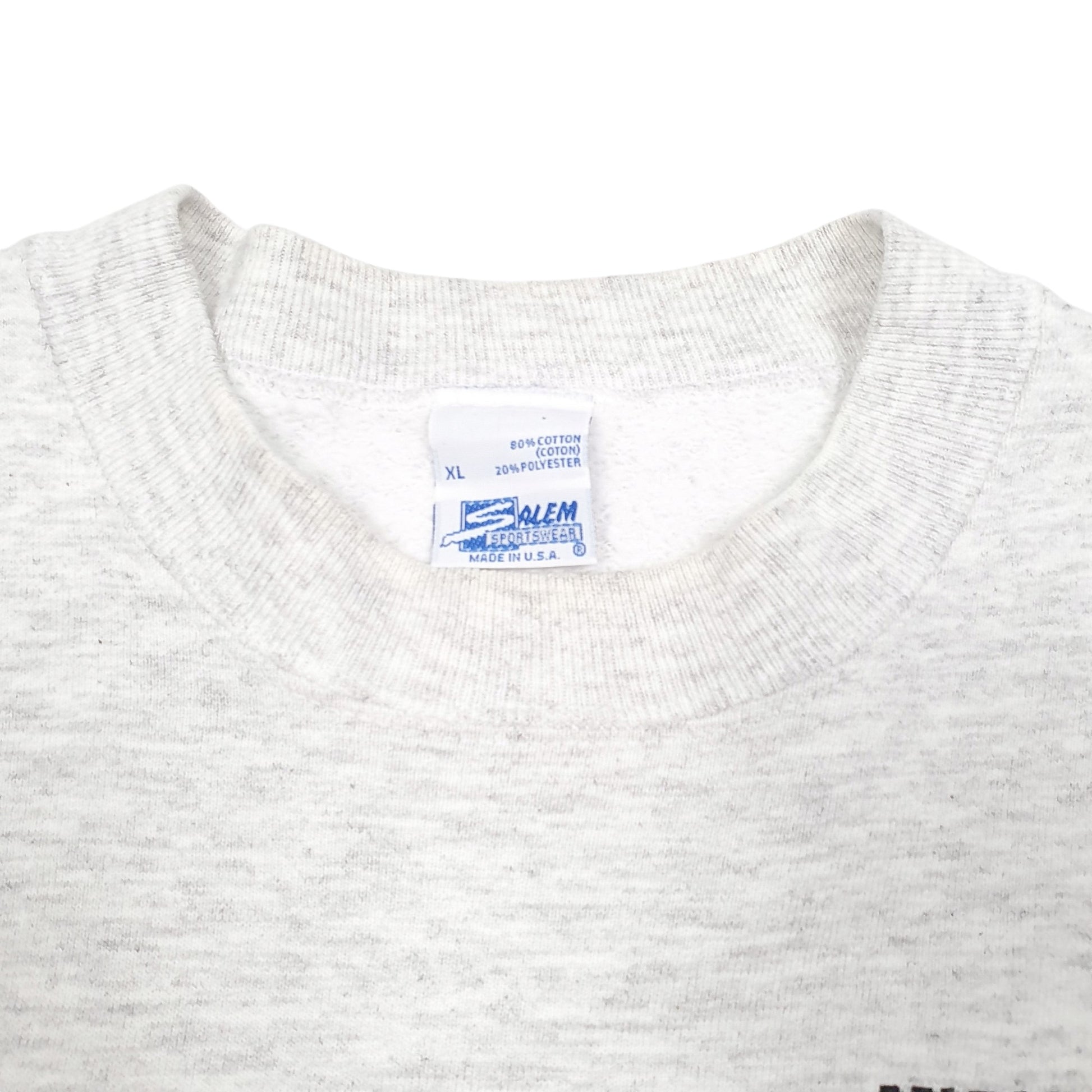 Mens Grey Salem Sportswear Vintage Michigan State Spartans Football Made In U.S.A Crewneck Jumper