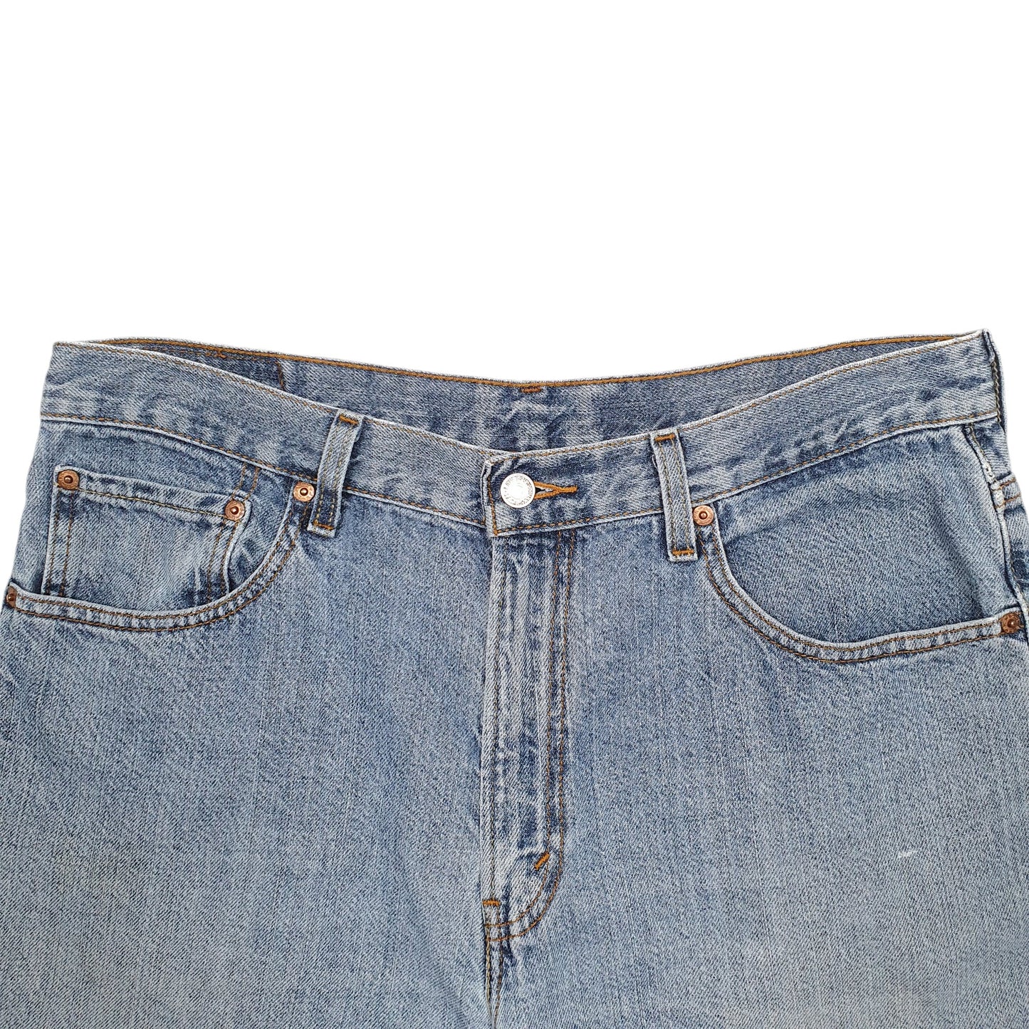 Mens Blue Levis Denim Jeans Jorts Denim Shorts