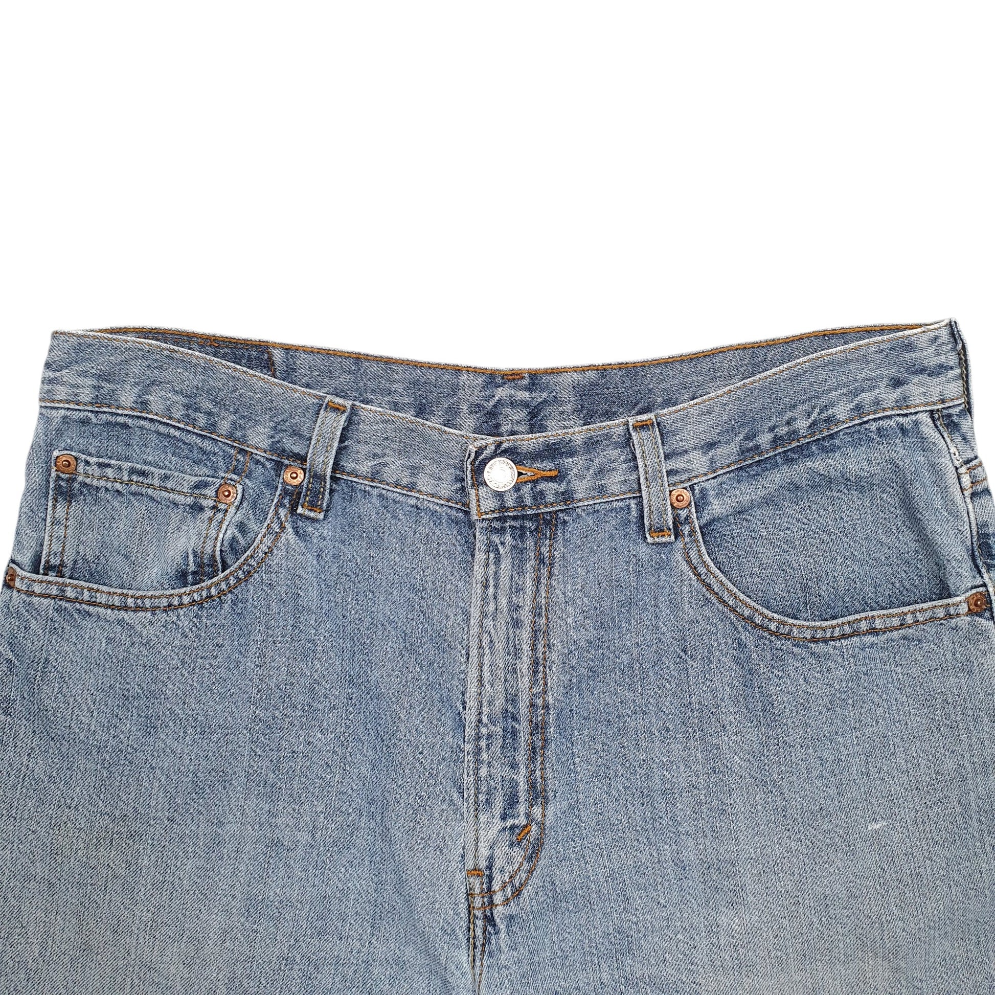 Mens Blue Levis Denim Jeans Jorts Denim Shorts