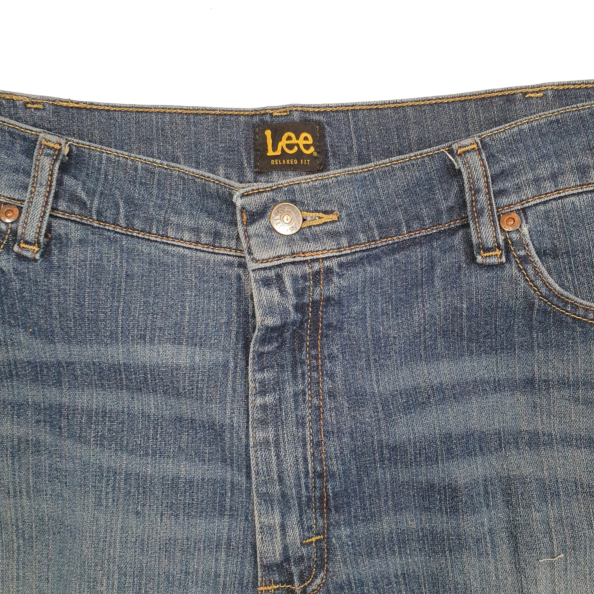 Womens Blue Lee Jorts Denim Shorts