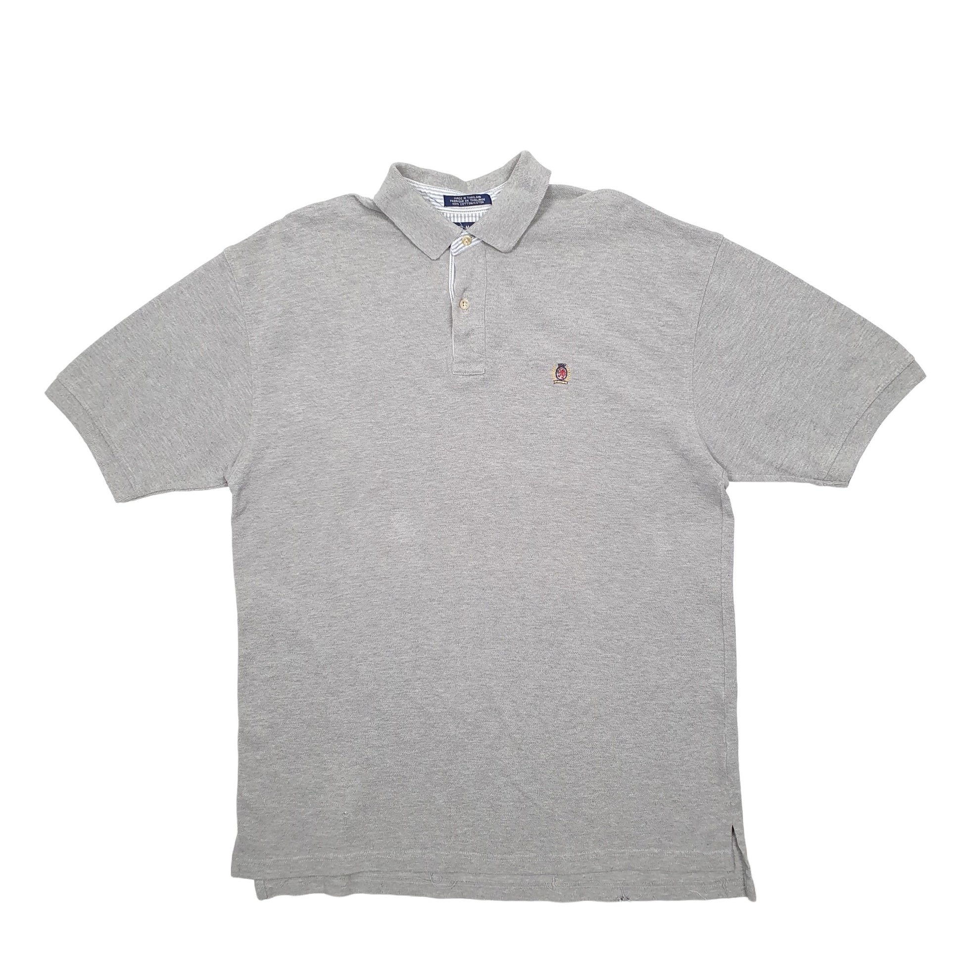 Mens Grey Tommy Hilfiger  Short Sleeve Polo Shirt