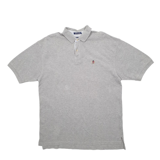 Mens Grey Tommy Hilfiger  Short Sleeve Polo Shirt