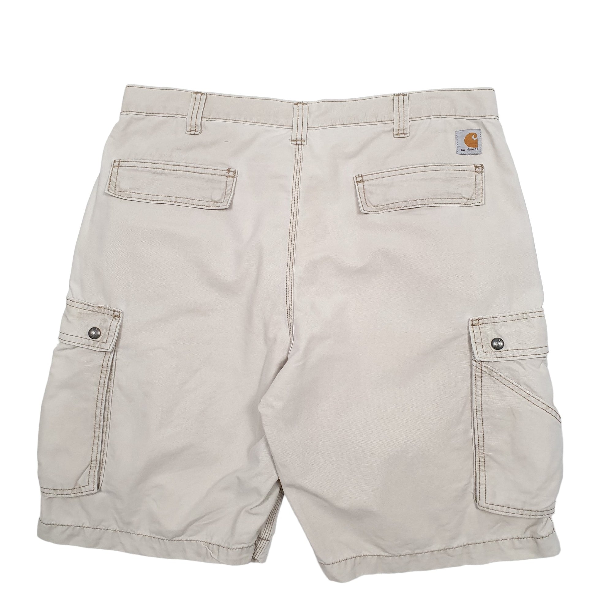 Mens Beige Carhartt Workwear Cargo Shorts