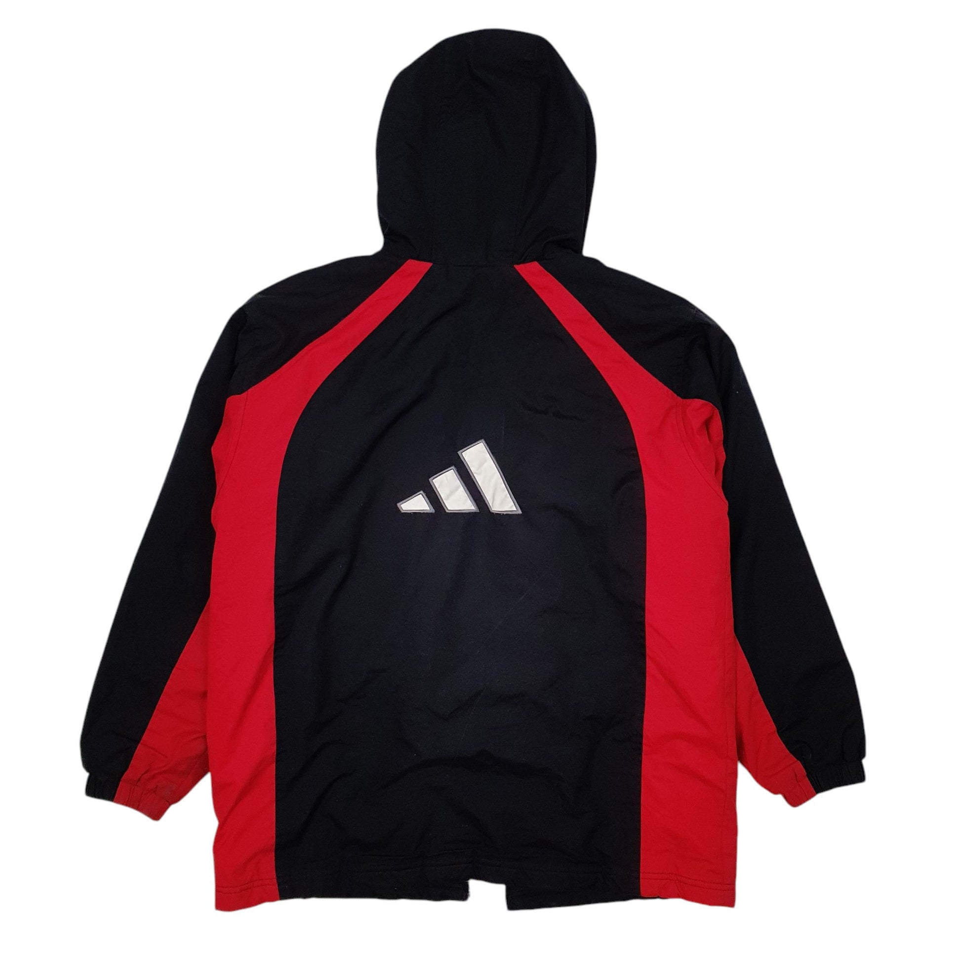 Mens Black Adidas Vintage 00s Quarter Zip Coat