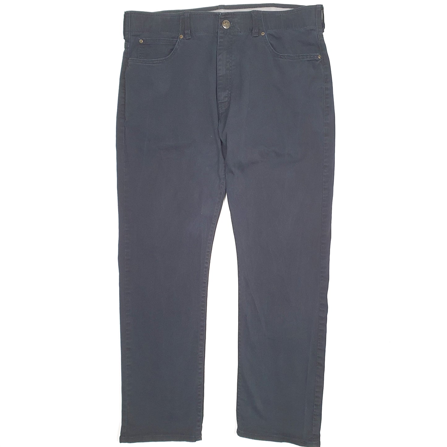 Mens Black Lee Stretch Chino Trousers