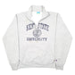 Mens Grey Champion Kent State University Spellout USA Quarter Zip Jumper