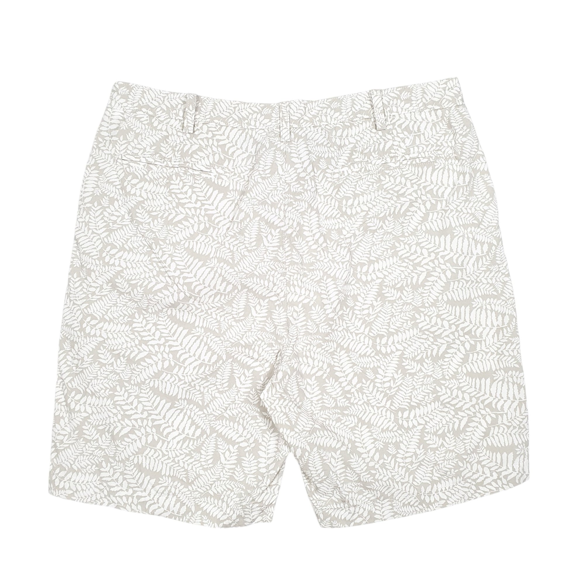 Mens Beige Nautica Fern Print Leaf Chino Shorts