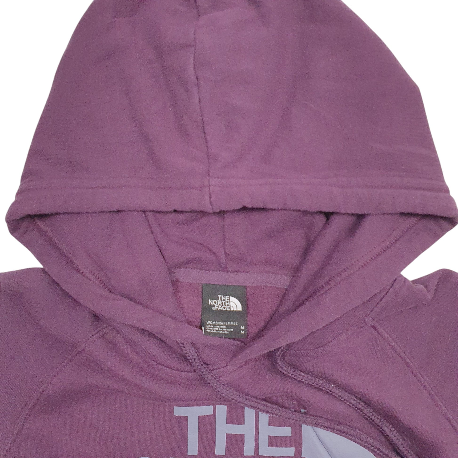 Womens Purple The North Face Spellout Hoodie Jumper