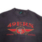 Mens Black Logo Athletic San Francisco 49ers Football Crewneck Jumper