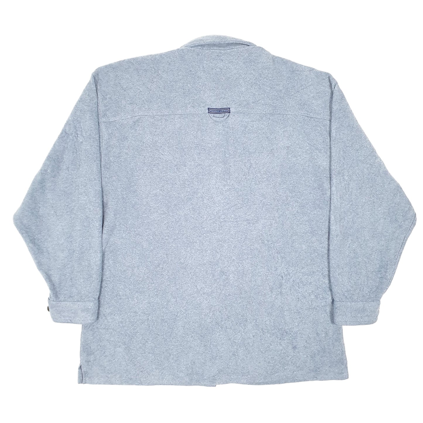 Mens Blue Point Zero Fleece Overshirt Shacket Camping Festival Long Sleeve Shirt