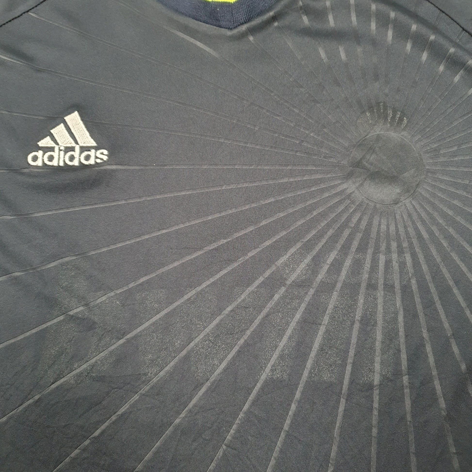 Mens Navy Adidas Football Climacool Short Sleeve T Shirt