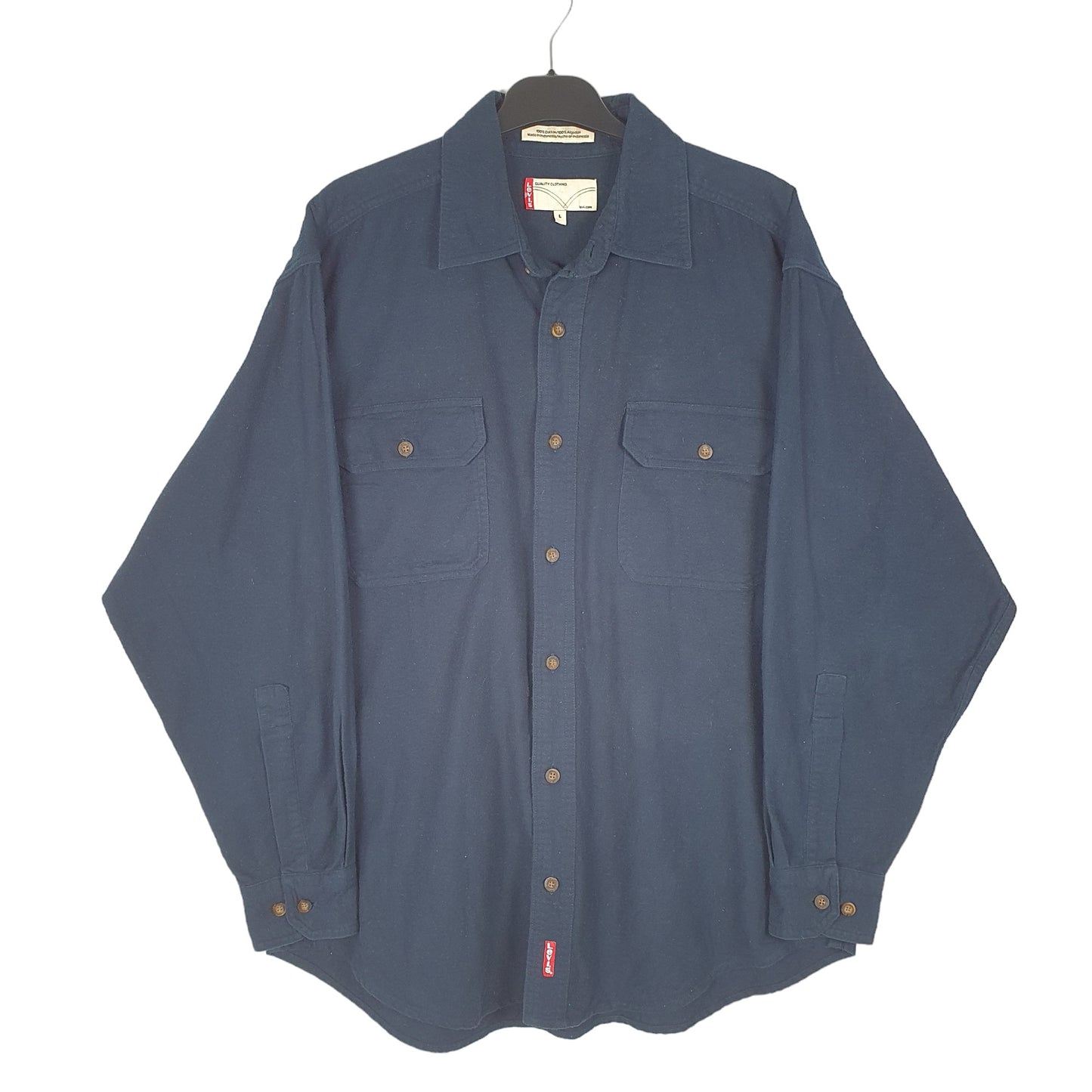 Mens Navy Levis Flannel Overshirt Shacket Chamois Long Sleeve Shirt