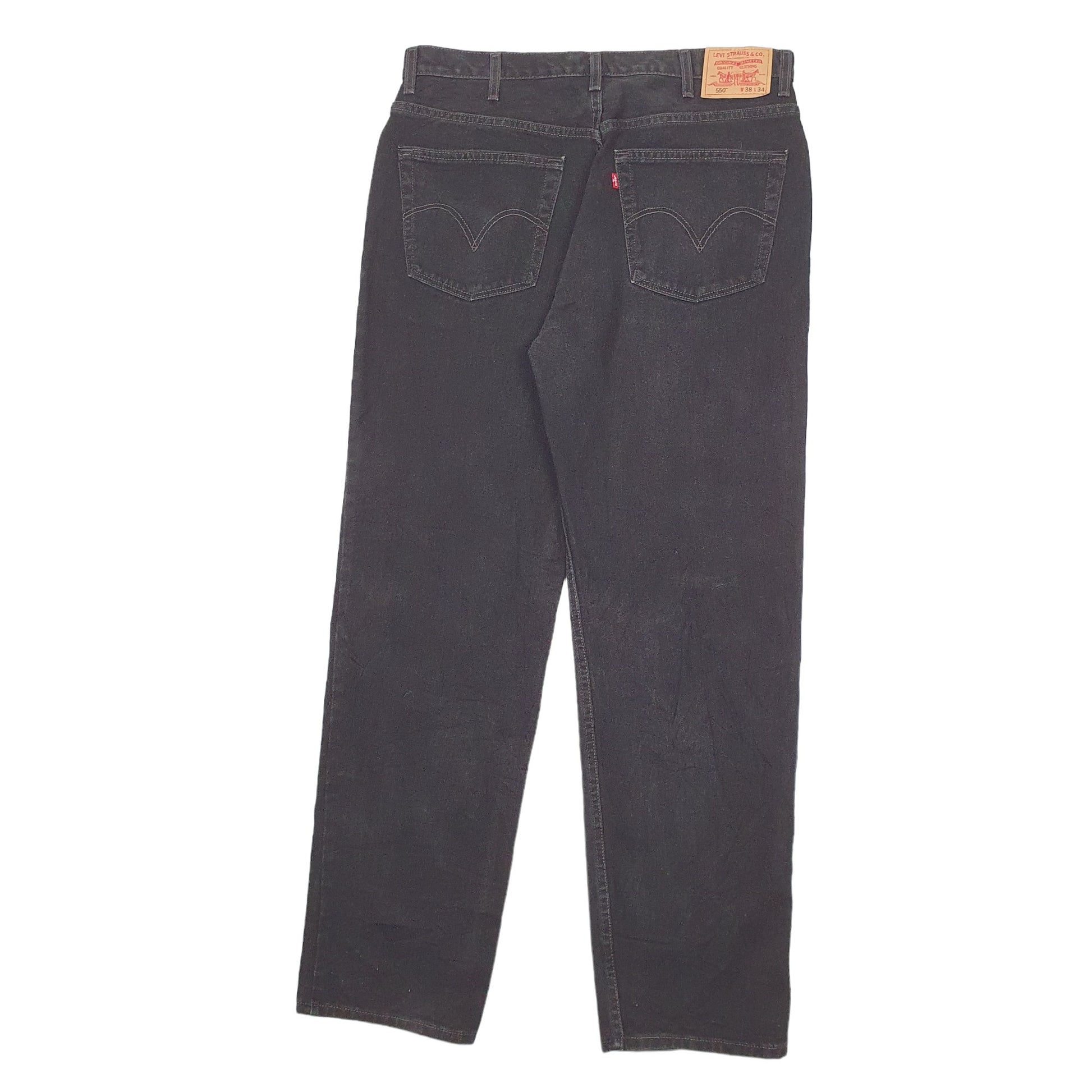 Mens Black Levis  550 JeansW38 L34